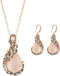 Vintage Women Elegant Peacock Waterdrop Rhinestone Pendant Necklace Earrings Crystal Jewelry Set Wedding Jewlery...