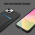 MZELQ TPU Wallet Compatible with iPhone 15 Case 2023, Card Holder Camera Protection Cover + Screen Protector, Push-able Card Slot Silicone Soft Ca...