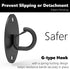 Wall Mount Anchors for Resistance Bands, Space Saving Workout Hooks for Strength Training, Home Gym Anchors for Physical Therapy Exercise...