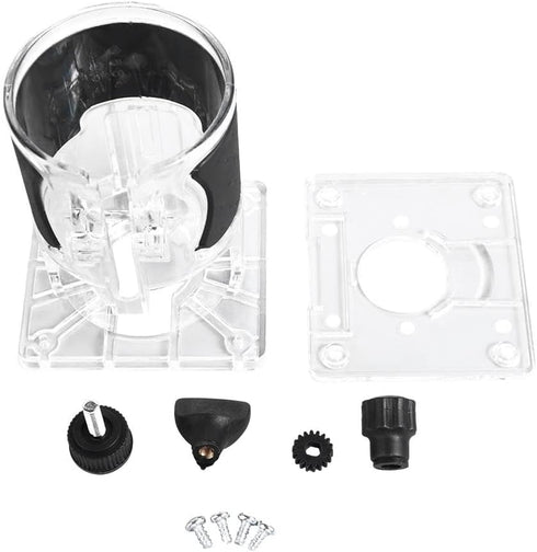 Wooden Router Base 2PCS Woodworking Trimming Base Transparent Shell Milling Machine Base Electric Trimmer Machine Base Power Tool Accessories...