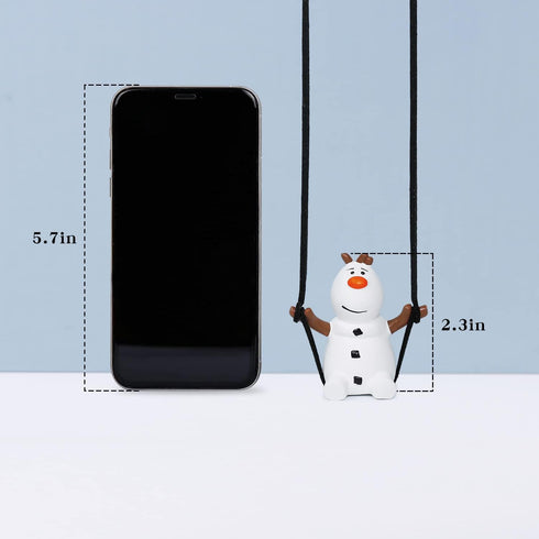 YGMONER Super Cute Swinging Snowman Car Mirror Hanging Ornament Car Interior Accessories (Snowman)...