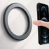 Magnetic Ring Holder for iPhone 14 13 12 Magnet Wall Mobile Phone Holder Magnetic Car Phone Stand for magsafe case (Black 1 pcs)...