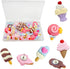 25 pcs Ice Cream Push Pins Cute Decorative Thumbtacks Resin Drawing Pin Cork Board Thumbtacks for Bulletin Board Photos Wall Pins Home Office Supp...
