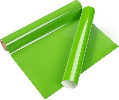 VINYL FROG Heat Transfer Vinyl Roll HTV Vinyl - 12" x5ft Light Green Iron on Vinyl for T-Shirts, Heat Press Vinyl for DIY Craft Designs (Light Gre...