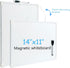 GDMINLO Double-Sided Small Dry Erase Board, 14 x 11 inches Whiteboard for Students Teachers School Supplies Lapboards, Includes a Black Dry Erase ...