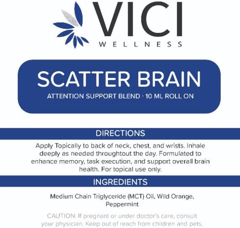 Vici Wellness Scatter Brain Essential Oil Roller...