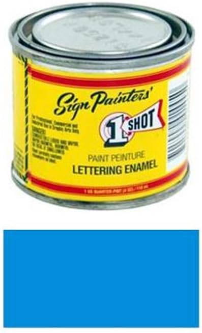 1-Shot Letter Enamel 153L Process Blue 4Oz...