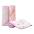 Spasilk Baby 3 Pack Soft Terry Hooded Towel Set for Newborn Boys and Girls, 26x30 Inch, Pink Butterfly, (301-007)...