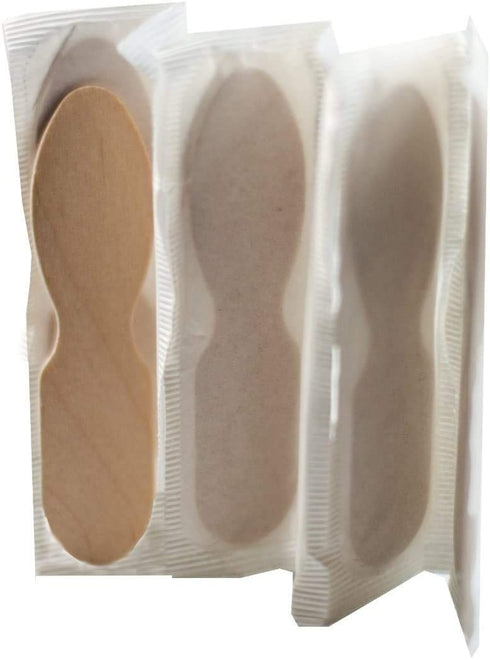 Perfect Stix Wooden Wrapped Taster Ice Cream Paddle Spoon, Paper Wrapped, 3" Length Wrapped, Natural (Pack of 400)...