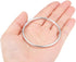uxcell O Ring Buckle 50mm(2") ID 3mm Thickness Zinc Alloy O-Rings for Hardware Bags Belts Craft DIY Accessories, Silver Tone 5pcs...