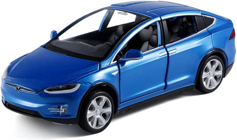1/32 Model x Metal Die Casting Toy Car for 3 to 12 Year Old Boy Pull Back Car Toy with Sound and Lights (Blue)...