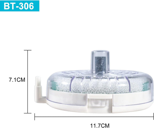 UPETTOOLS Mini Aquarium Sponge Filter, Small Internal Fish Tank Filter Detachable Submersible Filter with Air Stone Suitable for 5-8 Gallon Tank...