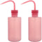 stonylab Chemical Wash Bottle, 2-Pack Watering Tool LDPE Squeeze Bottle Safety Plastic Rinse Bottle with Scale Labels and Narrow Mouth Squirt Bott...