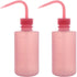 stonylab Chemical Wash Bottle, 2-Pack Watering Tool LDPE Squeeze Bottle Safety Plastic Rinse Bottle with Scale Labels and Narrow Mouth Squirt Bott...