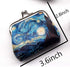 Lovely Abstract Pattern Coin Purse- Mini Blue Clasp Pouch Wallet Key Bags Money Bag, Gift for Girls Kids Purses Women Wallets Buckle Party Favors...