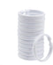 Qulable Shower Curtain Rings-12 Pack- Plastic Shower Curtain Hooks O-Shaped Rings Hook Glide Easily on Bathroom Shower Rod(White)...