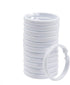 Qulable Shower Curtain Rings-12 Pack- Plastic Shower Curtain Hooks O-Shaped Rings Hook Glide Easily on Bathroom Shower Rod(White)...
