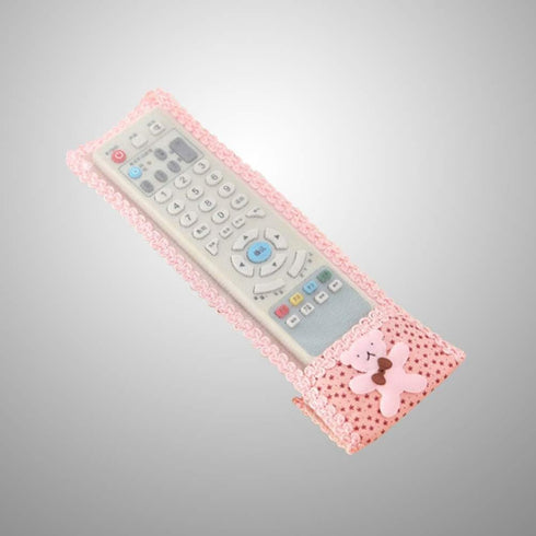 AKOAK 3 Pieces of Air Conditioning Remote Control Protective Cover, Bear Lace Fabric Air Conditioning Remote Control Protective Cover, Home Applia...