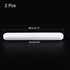MECCANIXITY Magnetic Stirrer Mixer Stir Bar Rod 80mm(3.15") x10mm Cylinder Shape Coating Magnet White for Laboratory 2Pcs...