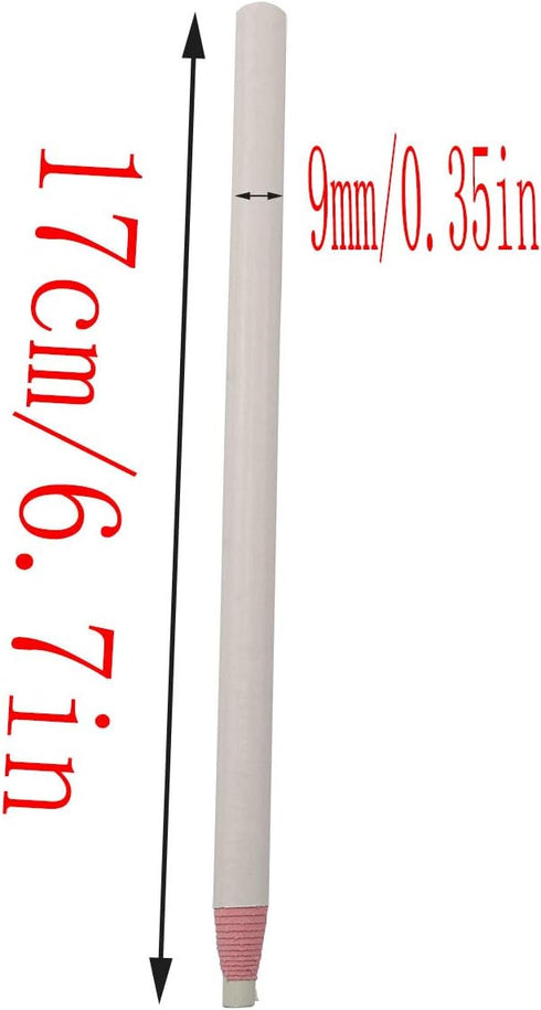 LQ Industrial Sewing Mark Pencil 4PCS White Invisible Erasable Fabric Pencils for Sewing Marking and Tracing Heat Erase Pen Fabric Chalk...