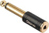 Disino 1/4" Mono to 1/8" Stereo Adapter, New Upgrade Gold-Plated 6.35mm TS Male Jack to 3.5mm TRS Female Stereo Adapter for Headphone, Amp Adapte,...