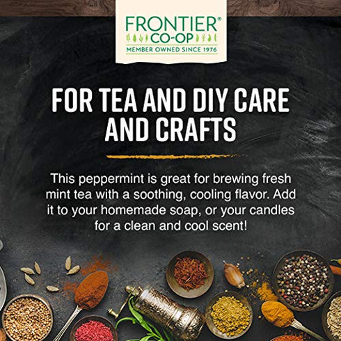 Frontier Co-op Organic Cut and Sifted Peppermint Leaf 2.05oz...