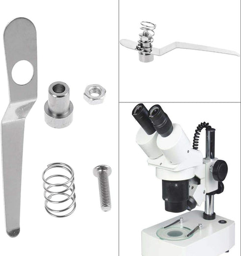 Stainless Steel Specimen Presser Holder Slides Clips for Biological Microscope...
