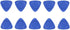 Fixinus Set of 50 Blue Triangle Plastic Pry Opening Tool Kit Security Opener for iPhone Cell Phone Laptop Table PC Case LCD Screen Guitar Picks...