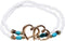 Pingyongchang Elastic Shell Bead Ankle Bracelets for Women Girls Gold Silver Colorful Shell Beads Chain Layered Bohemian Beach Bracelet Adjustable...