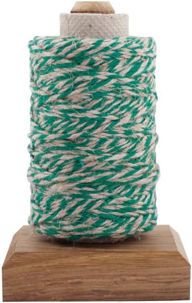 REDECKER Dark Oakwood Flax Yarn Holder - Holds Single Yarn Tube - Ideal for Crocheting, Embroidery Thread and Yarn Storage Organizer, Perfect Croc...