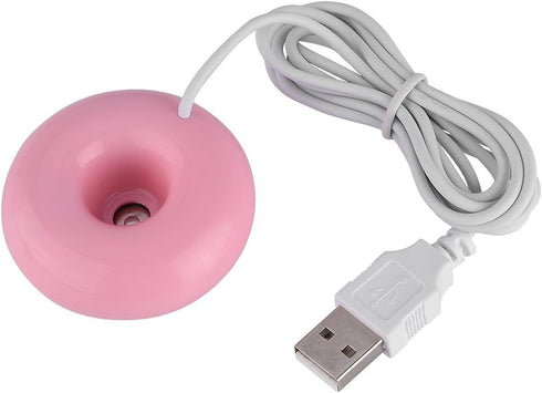 Mini Donut USB Humidifier, Portable Mini Doughnut shaped USB Atomization Spray Humidifier for Home Office Car (Roseate)...
