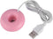 Mini Donut USB Humidifier, Portable Mini Doughnut shaped USB Atomization Spray Humidifier for Home Office Car (Roseate)...