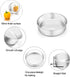 TeamFar Cake Pan Set of 2, 8 Inch Cake Pan Round Tier Tins Set Stainless Steel, Healthy & Heavy Duty, Mirror Finish & Easy Clean, Dishwasher Safe...