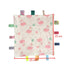 Pink Baby Tag Comforter Taggy Blanket - Security Blanket with Multi-Coloured Tag, Taggy Plush Comforter - Pale Pink Textured Underside...