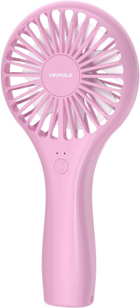TriPole Handheld Mini Fan Battery Operated Small Personal Portable Fan Speed Adjustable USB Rechargeable Fans for Kids Girls Women Men Home Office...