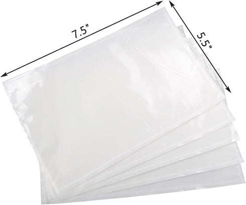 Packing List Envelopes, Clear 7.5" x 5.5" Self Adhesive Shipping Labels Envelope Pouches (100 PCS)...