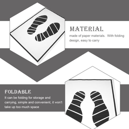IMIKEYA Paper Floor Mat: 25Pcs Disposable Car Floor Mats Car Paper Floor Mats Disposable Car Interior Floor Mats Automotive Floor Mats Printing Pa...