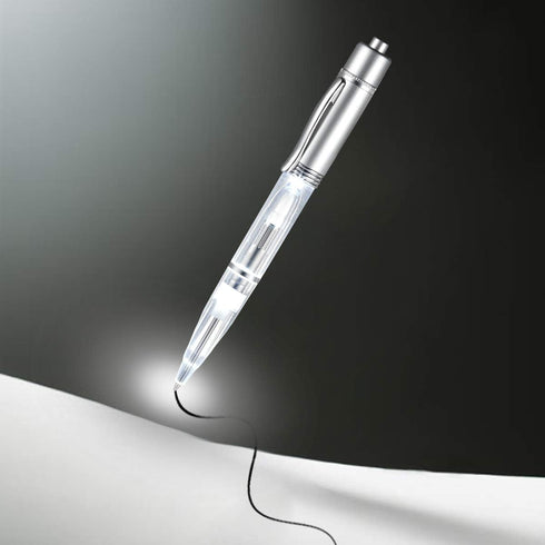 Penyeah Pen Light - LED Pen with Light, Light Up Penlight for Night Writing Ballpoint Pen for Night Writer -Replacement Accessorries Included 4 PK...