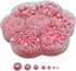 Chenkou Craft 3000PCS 1 Box Pink Round Flatback Imitation Half Pearls Bead Loose Beads Gem (Pink)...