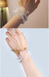 6PCS Pearl Wrist Corsage Bands Bride Elastic Pearl Wristband Corsage DIY Stretch Pearl Wedding Wrist Handmade Corsage Accessories for Wedding Part...