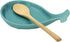 Ceramic Spoon Rest for Kitchen with Wooden Spoon, Whale Shape, 4.8W X 7.8L...