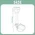Aquarium Fish Shrimp Feeding Dish Set Clear Fish Feeder Tube and Dish with Cleaning Brush and Measuring Spoon for Feeding Shrimp and Preventing Fo...