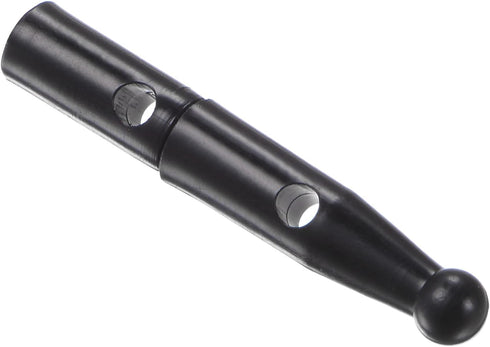 10pcs Umbrella Tail Beads 2.4mm Hole Dia 32mm Length Metal Umbrella Bone Cover for Reverse Umbrella Cover Parts, Black...