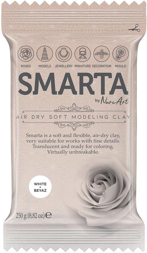 Smarta Air Dry Soft Modeling Clay 250g (White)...