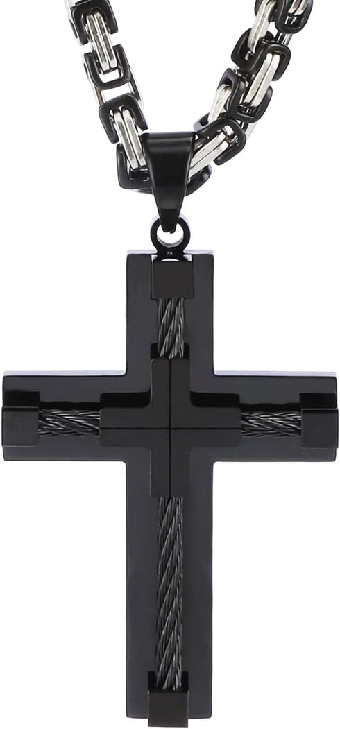 Cross Pendant Car Rearview Mirror Hanging Accessories Cross Charm for Truck Auto Mirror Necklace for Men Ornament Women Cross...