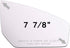 Side Mirror Glass fit for 2007 2008 2009 2010 2011 2012 NISSAN SENTRA Passenger Side Right Convex Mirror Glass RH Replacement No Backplane Includi...