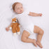 Apricot Lamb Stuffed Animals Security Blanket Yellow Fox Infant Nursery Character Blanket Luxury Snuggler Plush(Yellow Fox, 10 Inches)...