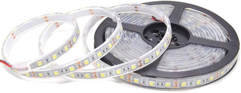 Outdoor LED Strip Lights Waterproof,IP68 Led Strip 12v Boat Underwater Lights 16.4ft 5050 SMD 300 Led Tube Flexible 5050 White Rope Light for Swim...
