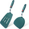 Silicone Spatula Set of 2 for Nonstick Cookware,Tenta Tenta Kitchen Slotted Angle Spatula Round Pancake Spatula Silicone 600°F Heat Resistant Clas...