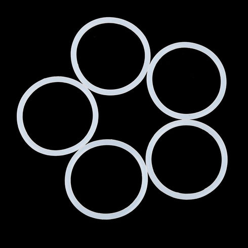 X AUTOHAUX Silicone O-Rings, 50mm OD 43mm ID 3.5mm Width VMQ Seal Gasket for Compressor Valves Pipe Repair, White, Pack of 10...
